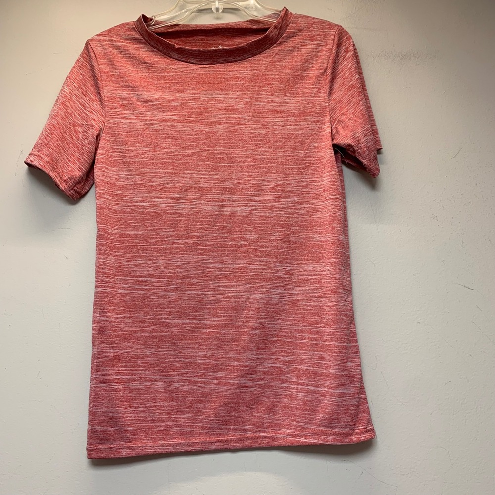 Jackson Hole Performance Tee Youth Medium Red Space Dye Excellent Activewear Top